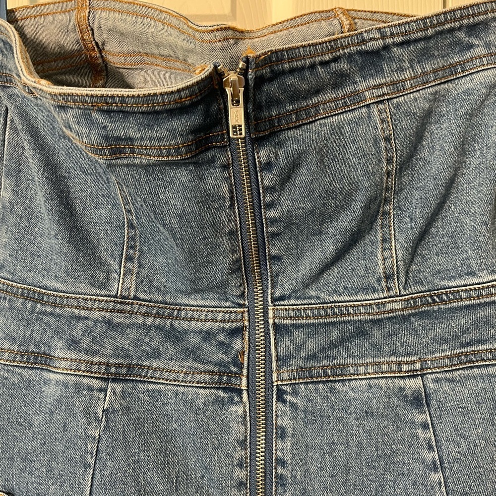 VICI Olivia Strapless Denim Dress Size M EUC - Picture 9 of 12